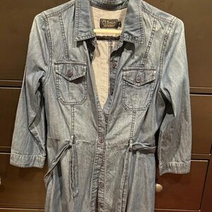 Ci Sono Faux Denim Dress